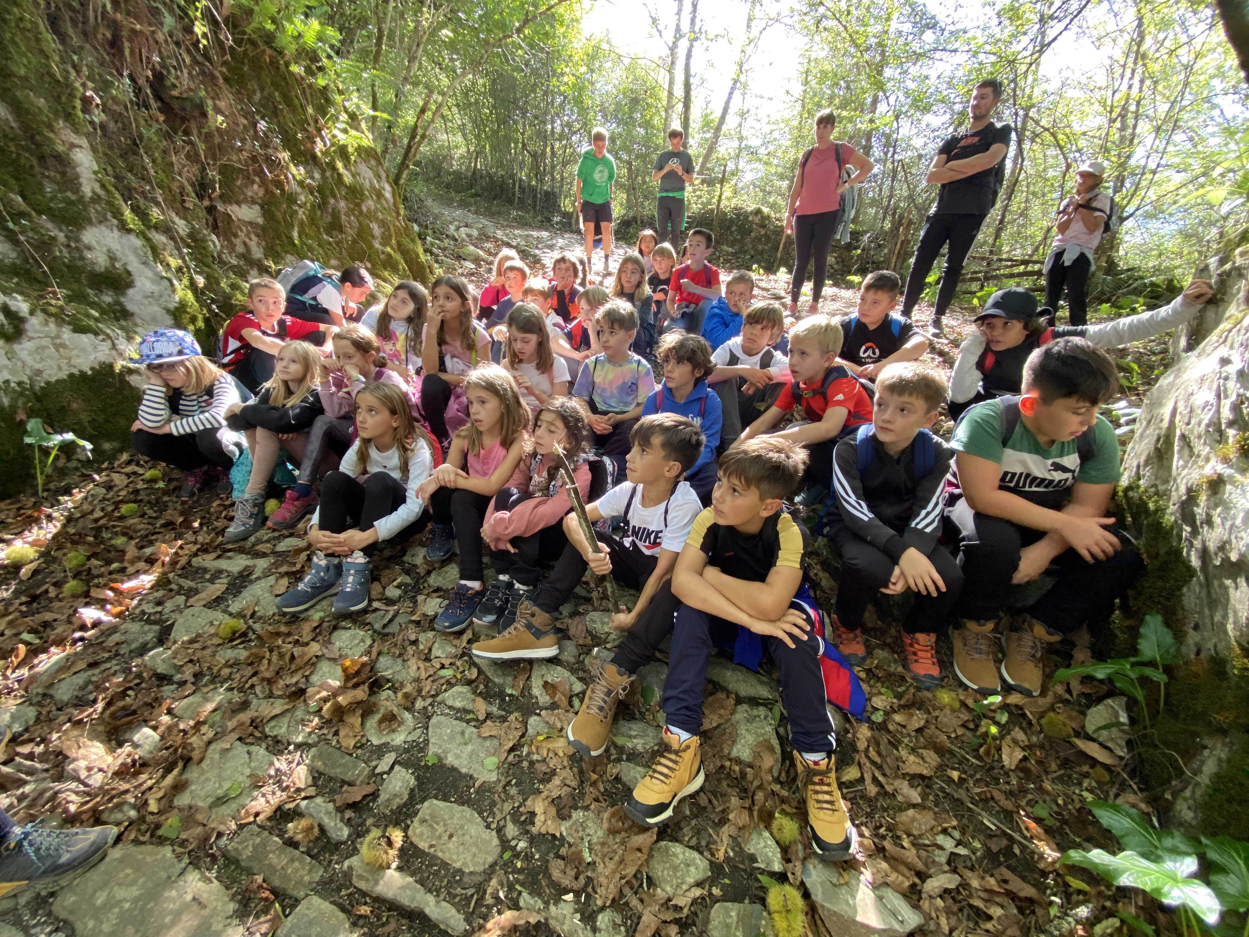 El alumnado de 4º de primaria del modelo D ha ido de campamento a Arantza